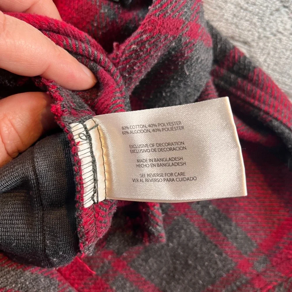 ORVIS Mens Red Plaid Flannel Shirt Jacket Button Up Long Sleeve Size XL